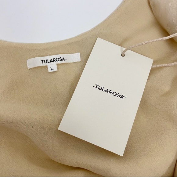 Tularosa Collette Bias Top in Khaki - Picture 5 of 8